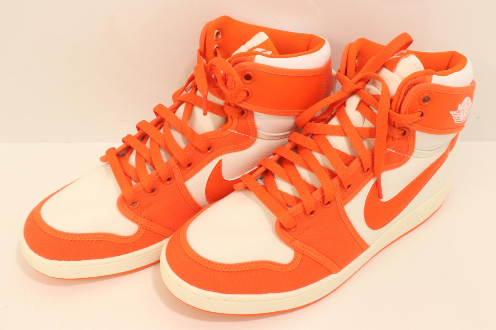 【中古】 NIKE メンズスニーカー 28糎 AIR JORDAN 1 KO NIKE 28糎 白 白いこと オレンジ色 橙 ロゴタイプ