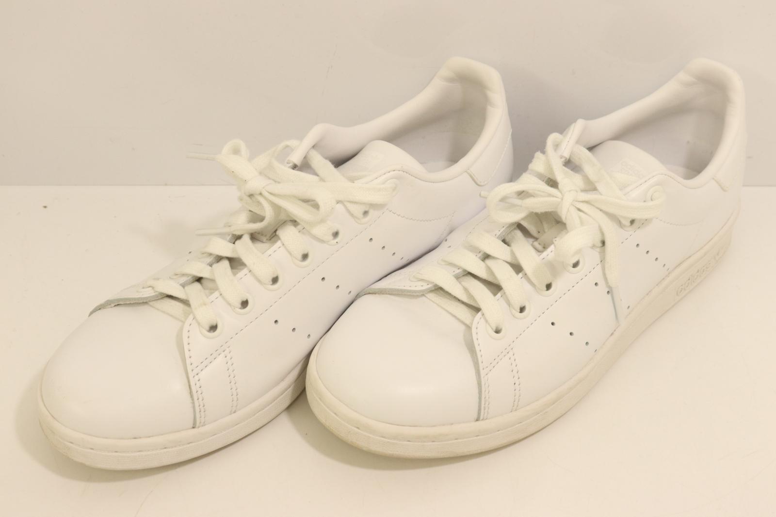 【中古】 adidas メンズスニーカー 25.5cm STAN SMITH adidas 25.5cm 白 ホワイト ロゴ