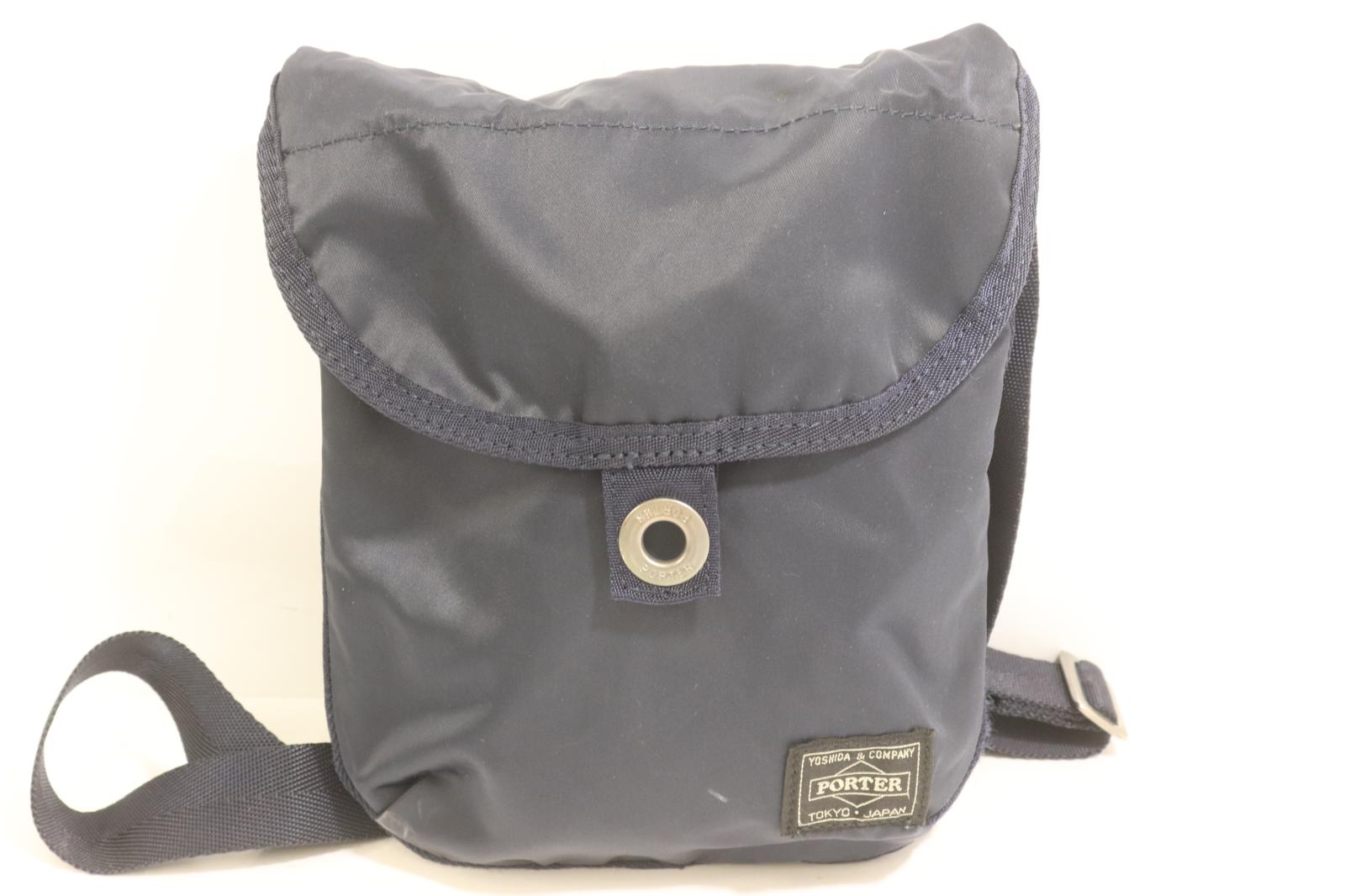 【中古】 PORTER メンズショルダーバッグ -- FRAME SHOULDER BAG PORTER -- 紺 米国海軍 ショルダーバッグ・メッセンジャーバッグ-バッグ・小物・ブランド雑貨
