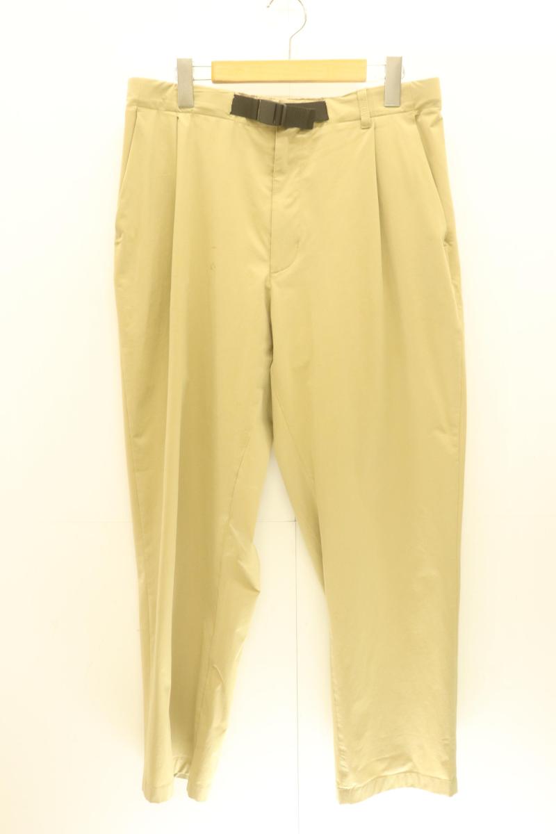 【中古】 GOLDWIN メンズクライミングパンツ L One Tuck Tapered Stretch Pants GOLDWIN L ベージュ 肌色 無地