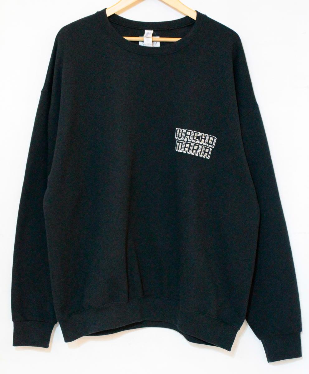 【中古】 WACKO MARIA メンズスウェット XL WACKO MARIA/世界平和プロジェクト/SWEAT SHIRT/スウェット/XL/黒 ブラック/プリント/23FW-WMC-SS14