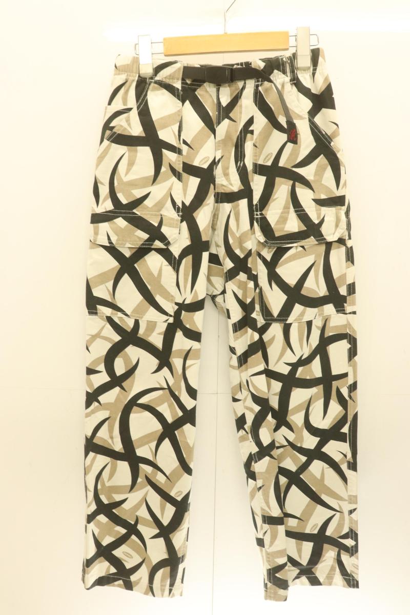 【中古】 GRAMICCI メンズイージーパンツ S CANVAS EQT PANT GRAMICCI S 黒 ブラック 白 ホワイト ベージュ 肌色