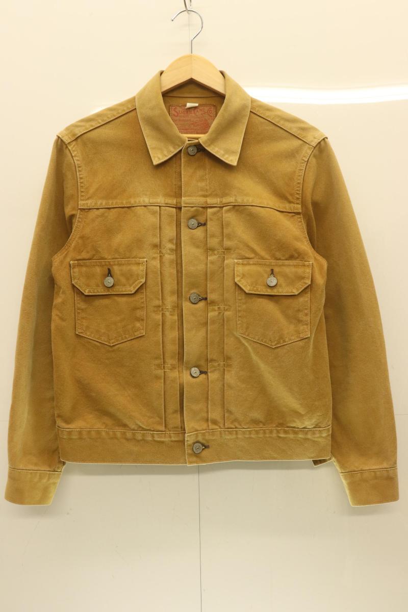 【中古】 SUGAR CANE メンズジャケット 38 13oz.BROWN DUCKE 1953 MODEL 2nd TYPE SUGAR CANE 38 茶 ブラウン 無地