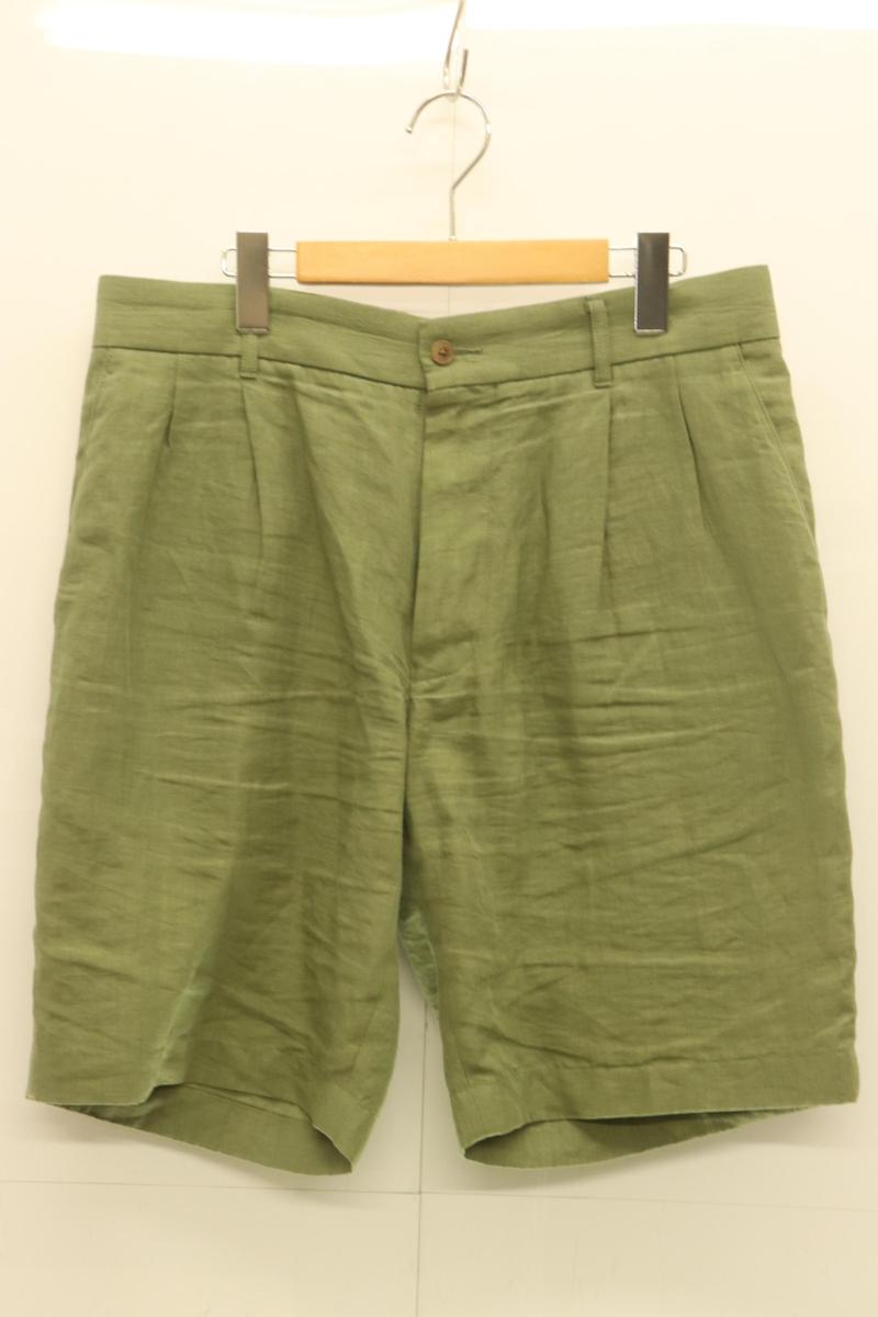 【中古】 MACKINTOSH メンズショートパンツ 86 ハイカウントリネンショートパンツ MACKINTOSH 86 カーキ