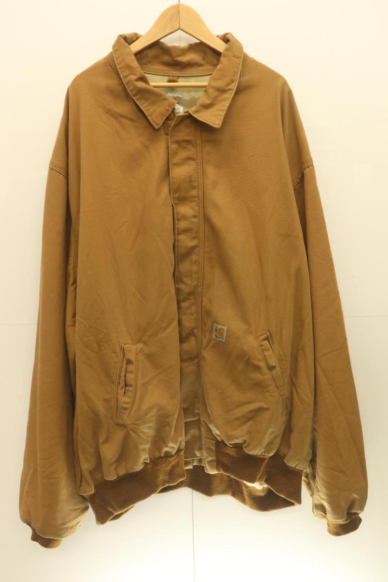 【中古】 Carhartt メンズ上衣 -- FR J020 細工物上衣 Carhartt 5XL 駱駝 おうどいろ ロゴタイプ