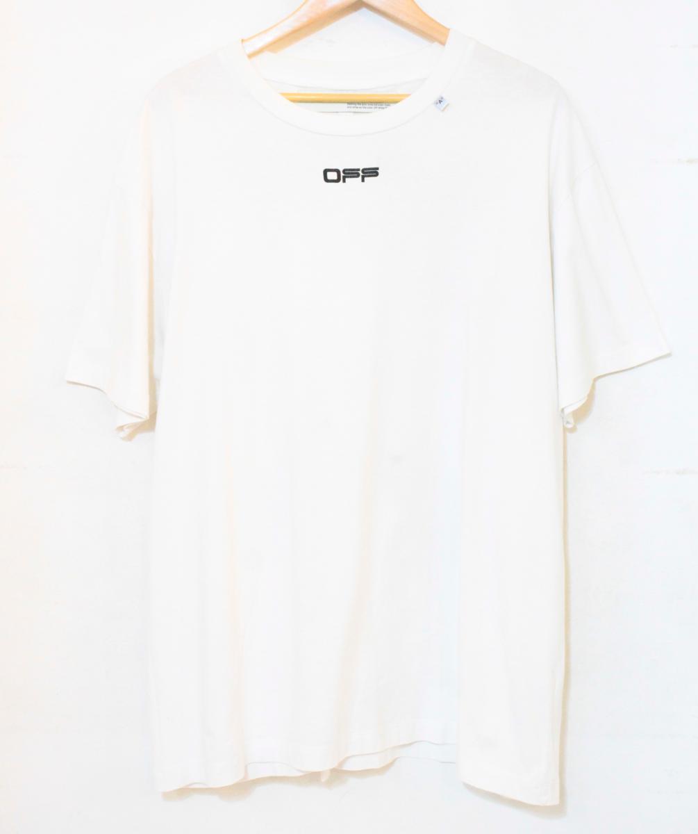 【中古】 OFF-WHITE メンズTシャツ M OFF-WHITE/CARAVAGGIO ARROW S/S OVER TEE/Tシャツ/M/白 ホワイト/omaa038s20185004｜Style（ブランド古着のスタイル）