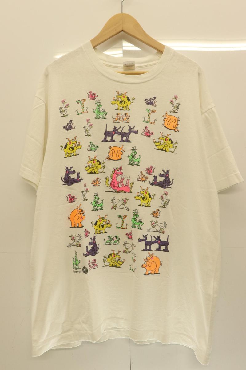 【中古】 FRUIT OF THE LOOM メンズティーシャツ XL USA製ティーシャツ FRUIT OF THE LOOM x JACKSON DID THIS XL 白 白いこと