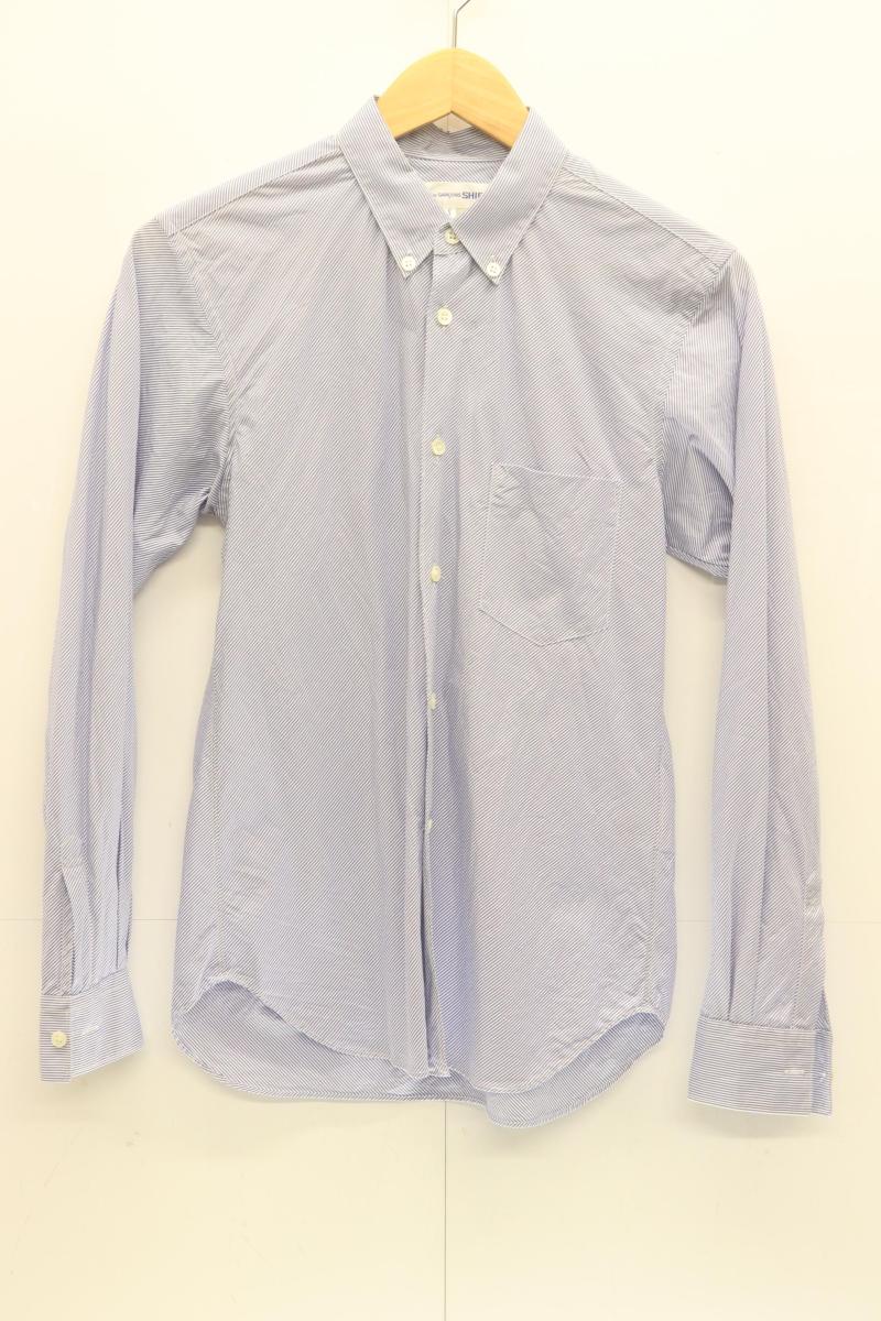 【中古】 COMME des GARCONS SHIRT メンズ長袖プルオーバー S 長袖プルオーバー COMME des GARCONS SHIRT S 白 白いこと 青 青色 縞模様
