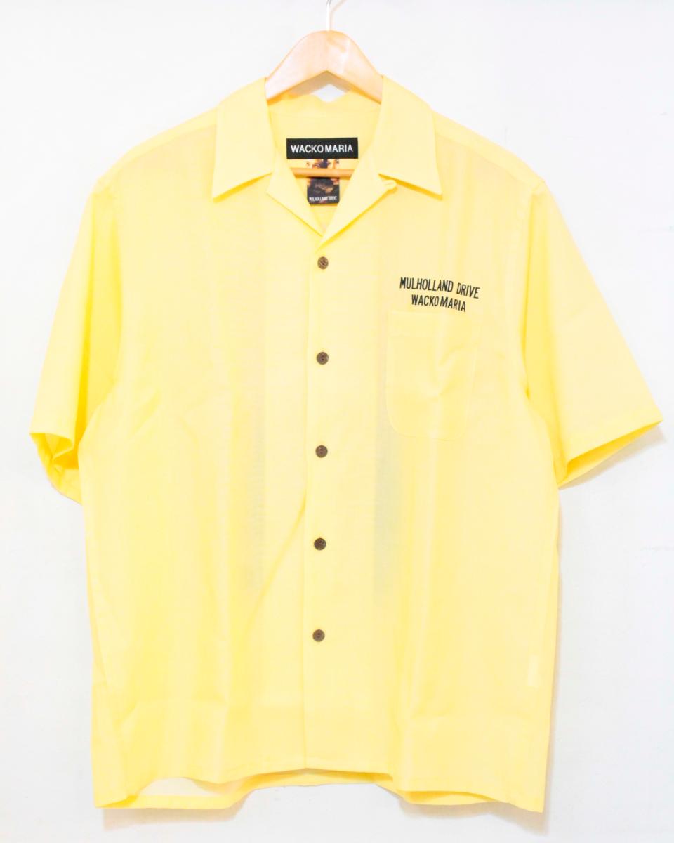 【中古】 WACKO MARIA メンズアロハシャツ M WACKO MARIA/26SS/MULHOLLAND DRIVE S/S HAWAIIAN SHIRT/TYPE-2/アロハシャツ/M/黄 イエロー/プリント|Style(ブランド古着のスタイル)