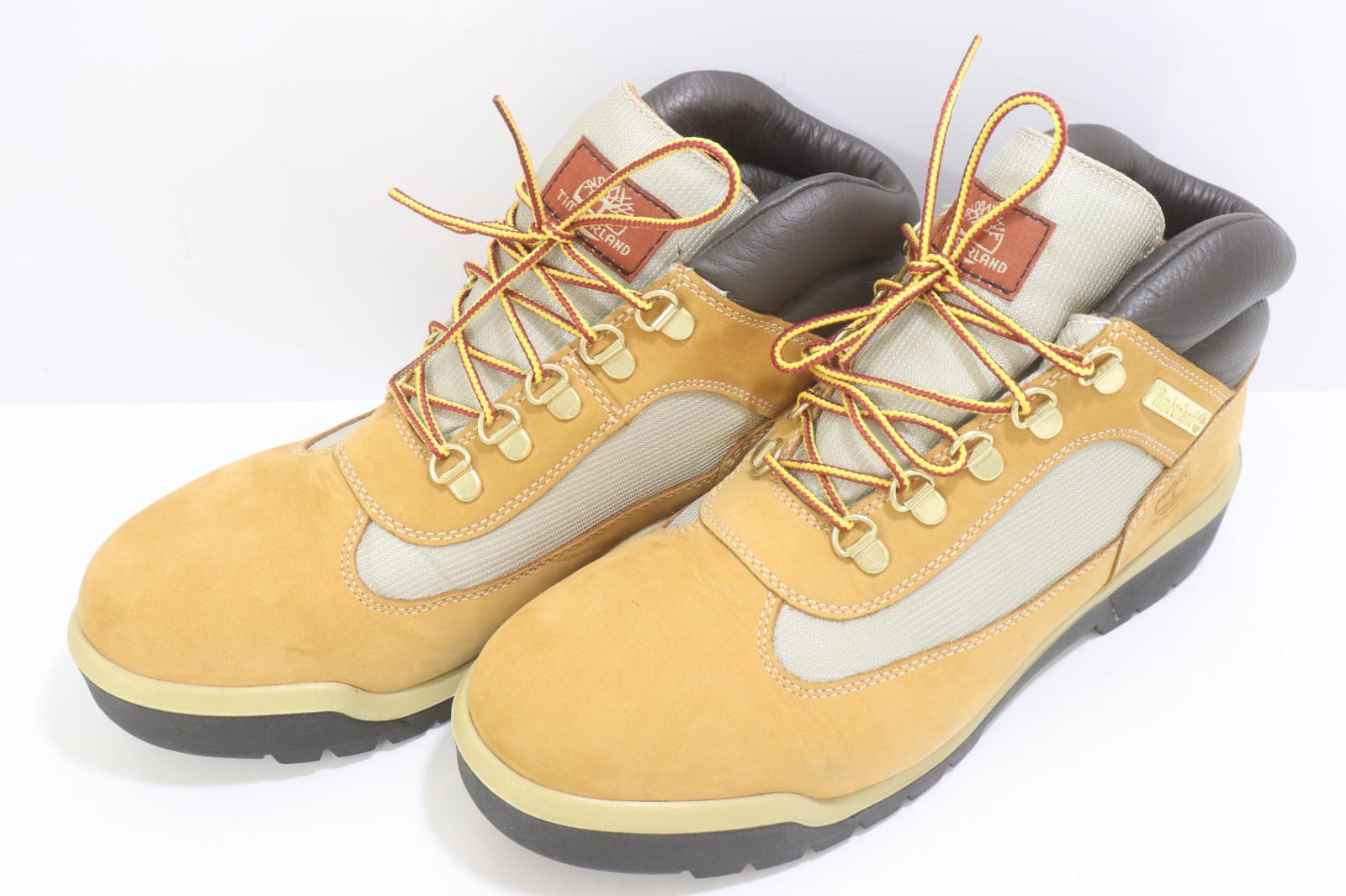【中古】 Timberland メンズシューズ 28糎 FIELD BOOT M M WHEAT NUBUCK Timberland 28糎 駱駝 おうどいろ ロゴタイプ