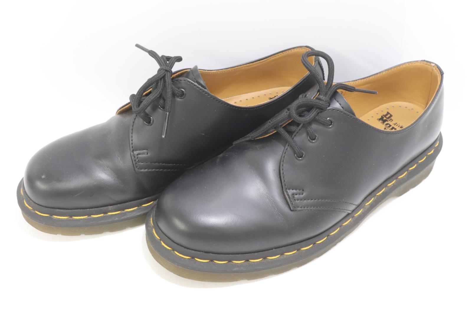 【中古】 DR.MARTENS メンズシューズ UK8 1461 3EYE SHOE DR.MARTENS UK8 黒 黒いこと なめし革