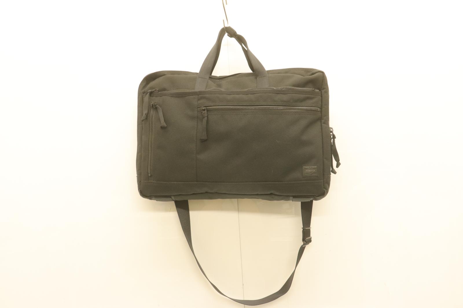 【中古】 PORTER メンズビジネスバッグ -- INTERACTIVE ブリーフ入れもの PORTER -- 黒 黒いこと ロゴタイプ