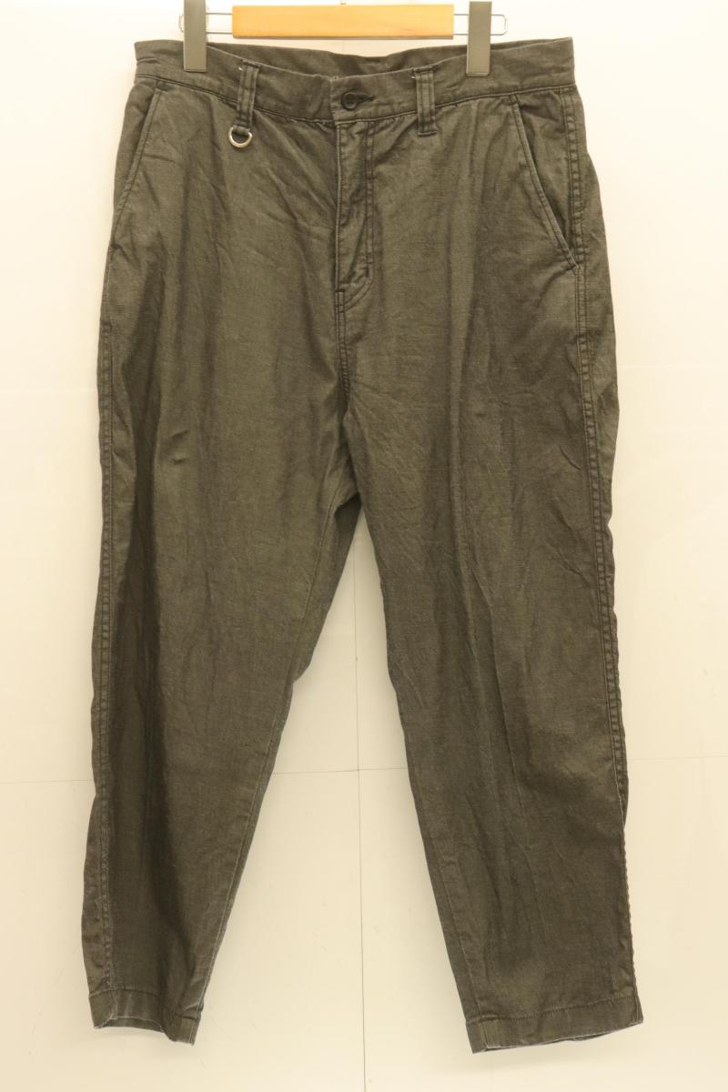 【中古】 SOPH. メンズズボン下 2 STRETCH DENIM TAPERED CROPPED PANTS SOPH. 2 薄墨色 灰 無地
