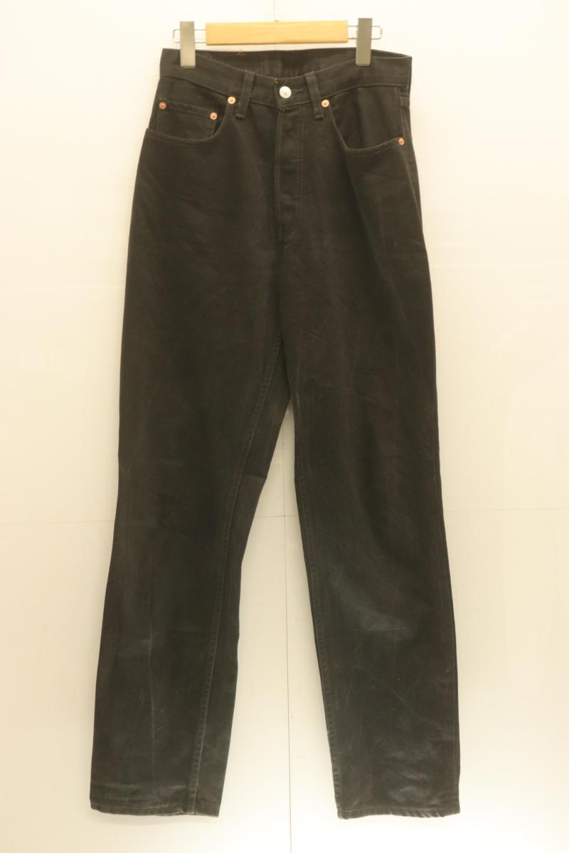 【中古】 LEVIS レディースデニムパンツ W29×L32 597 ジーンズズボン下 LEVIS W29×L32 黒 黒いこと 名取り草裏T85