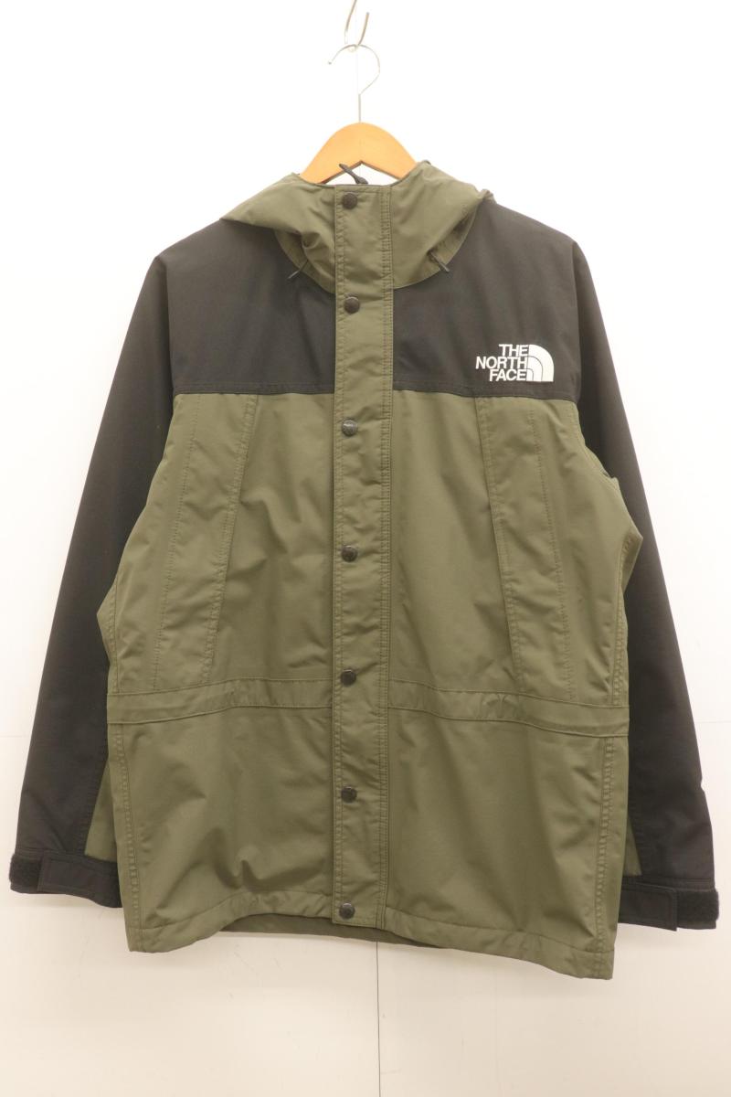 【中古】 THE NORTH FACE メンズマウンテンパーカー M Mountain Light Jacket THE NORTH FACE M 黒 ブラック カーキ ロゴ｜Style（ブランド古着のスタイル）