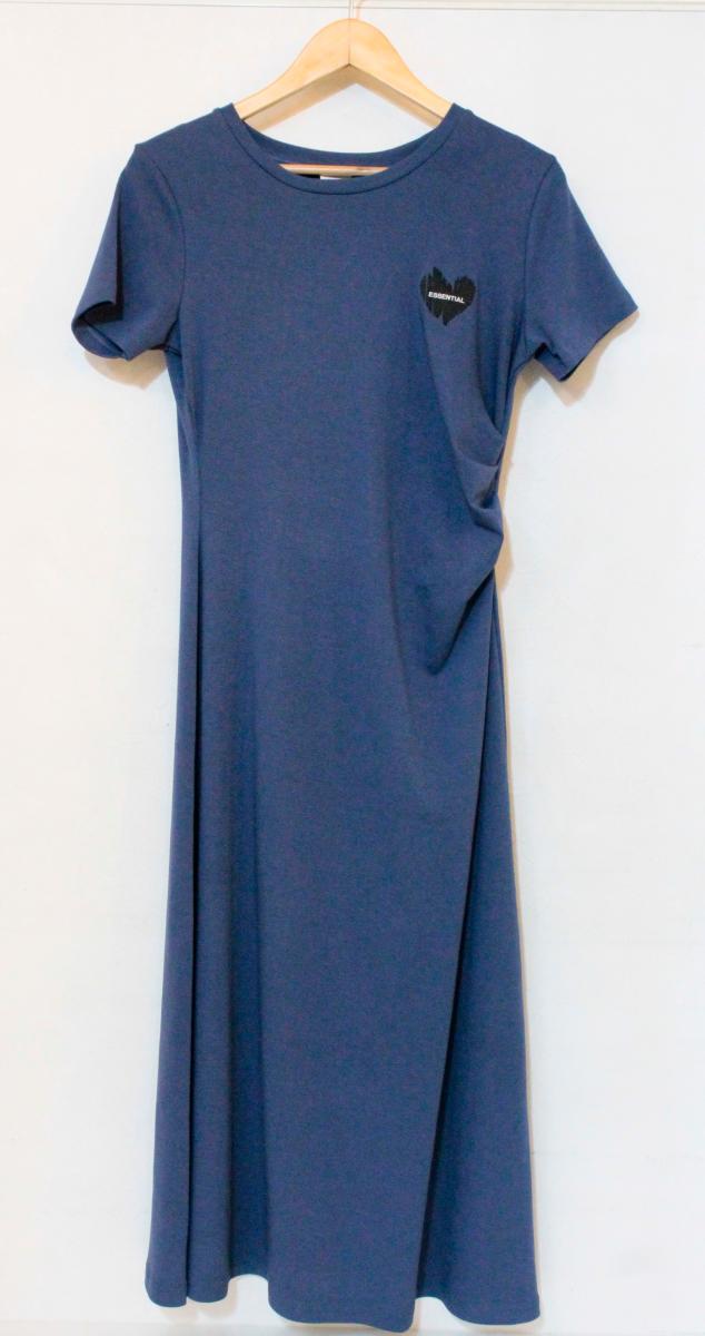 【中古】 DOUBLE STANDARD CLOTHING レディースワンピース 38 DOUBLE STANDARD CLOTHING/essential/ウエストサイドタックワンピース/38/紺 ネイビー/2501-251-261D｜Style（ブランド古着のスタイル）