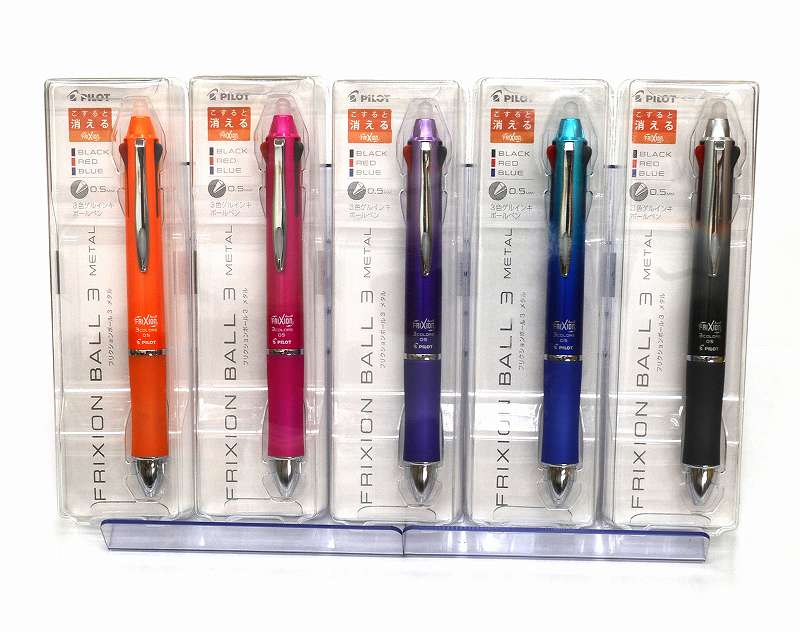 楽天市場】パイロット フリクション3 メタル フリクションボールペン3