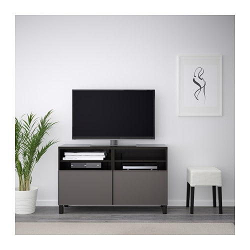 Ikea イケア 通販 Best ベストー テレビ台 扉付き ホワイト カルヴィーケン ストゥッバルプ ダークグレー コンクリート調 A S 代引不可商品 12 Onpointchiro Com