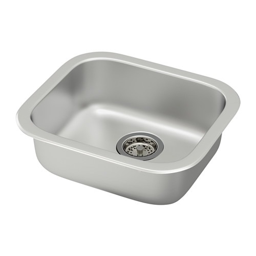 [IKEA/イケア/通信販売]FYNDIG フィーンディグ はめ込み式シンク 1どんぶり鉢, ステンレス鋼スチール写真[DC](a)(89158006)
