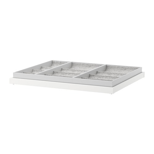 [IKEA/イケア/通販]KOMPLEMENT コムプレメント 引き出し式トレイ インサート付き, ホワイト[4](a)(39249504)｜WEBYセレクション　店