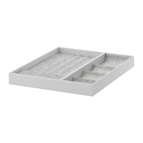 [IKEA/イケア/通販]KOMPLEMENT コムプレメント インサート 引き出し式トレイ用, ライトグレー[CB](a)(79277806)