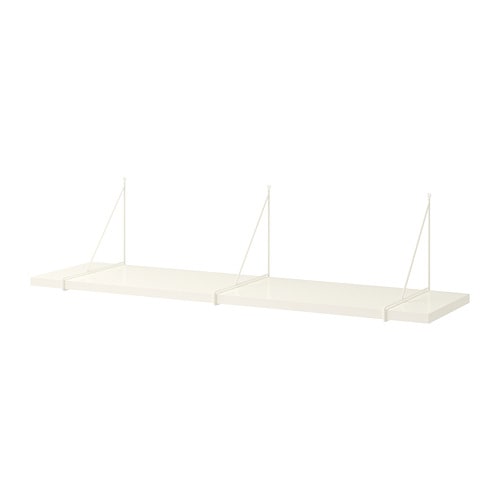 [IKEA/イケア/通信販売]BERGSHULT ベリスフルト / PERSHULT ペルスフルト ウォールシェルフ, 白いこと/白いこと【北欧・仕合わせ】[4](a)(59290776)