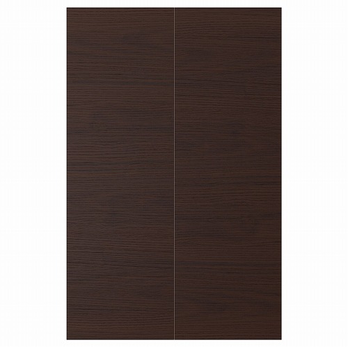 [IKEA/イケア/通販]ASKERSUND アスケルスンド 扉 コーナーベースキャビネット用 部品2個, ダークブラウン アッシュ調[E](a)(20425125)｜WEBYセレクション　店
