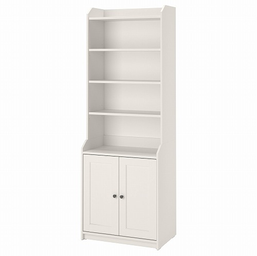 [IKEA/イケア/通販]HAUGA ハウガ ハイキャビネット 扉2枚付, ホワイト[3](c)(30415060)