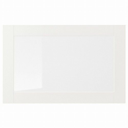 [IKEA/イケア/通販]SINDVIK シンドヴィーク ガラス扉, ホワイト/クリアガラス[D](c)(50291855)