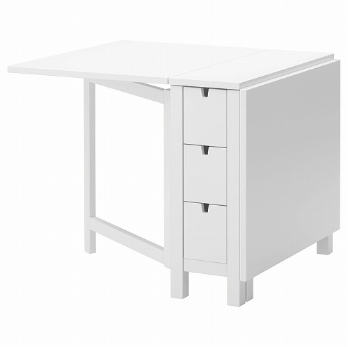 IKEA/イケア/通販]NORDEN ノールデン ゲートレッグテーブル, ホワイト 