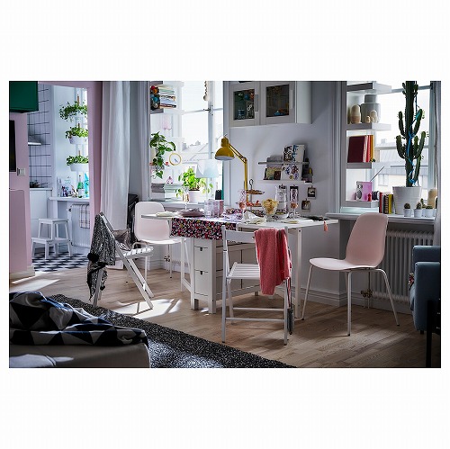 IKEA/イケア/通販]NORDEN ノールデン ゲートレッグテーブル, ホワイト 