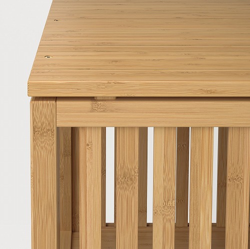 IKEA ノールドシーサ NORDKISA ノールドシーサ オープンワードローブ 引き戸付き, 竹