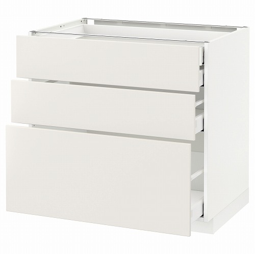 [IKEA/イケア/通信販売]METOD メトード 軍事基地収納家具 抽き出し向こう正面3/抽き出し4, 白いこと マキシメーラ/ヴェッディンゲ 白いこと[9](a)(09076477) インテリア・寝具・収納-収納家具-キッチン収納