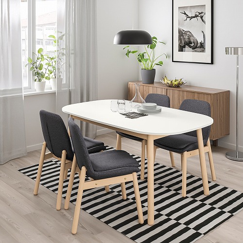 IKEA/イケア/通販]VEDBO ヴェードボー ダイニングテーブル, ホワイト 