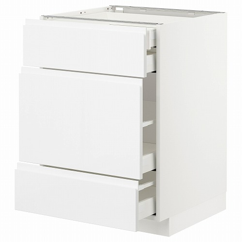 [IKEA/イケア/通信販売]METOD メトード 軍事基地収納家具 抽き出し向こう正面3/抽き出し4, 白いこと マキシメーラ/ヴォックストルプ ご機嫌グロス/白いこと[9](a)(29274914)