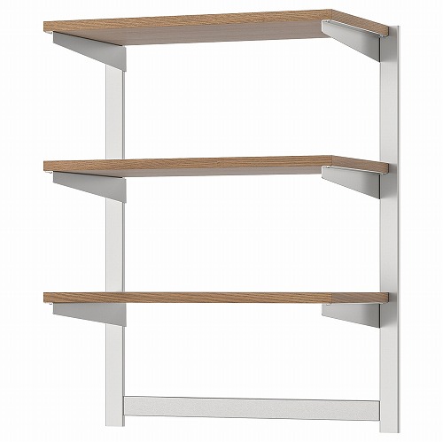 [IKEA/イケア/通販]KUNGSFORS クングスフォルス つり下げレール 棚板/マグネットナイフラック付き, ステンレススチール/アッシュ[6](a)(59254330)