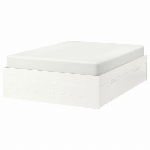 その他 安心の定価販売 ベッドフレーム ブリムネス Ikea イケア 通販 Brimnes 収納付き Cm 140x0 ホワイト Beachsidecliniccr Com