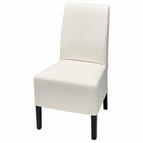 [IKEA/イケア/通販]BERGMUND ベリムンド チェア ミディアムロングカバー付き, ブラック/インセロス ホワイト[EB](a)(59384317)
