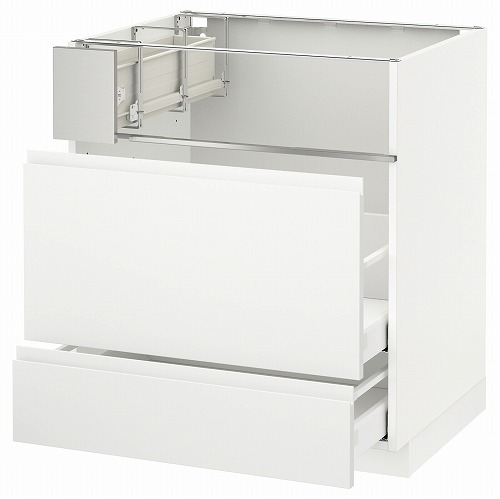 [IKEA/イケア/通信販売]METOD メトード / MAXIMERA マキシメーラ 軍事基地収納家具 コンロ/フィッシュグリル/抽き出し2用, 白いこと/ヴォックストルプ つや消し白いこと[7](a)(79122008)