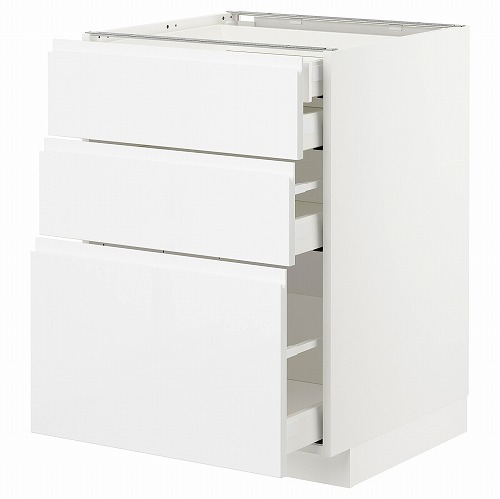 [IKEA/イケア/通信販売]METOD メトード / MAXIMERA マキシメーラ 軍事基地収納家具 抽き出し向こう正面3/抽き出し4, 白いこと/ヴォックストルプ ご機嫌グロス/白いこと[9](a)(69274790)