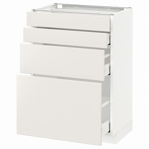 [IKEA/イケア/通販]METOD メトード ベースキャビネット 引き出し前部4/引き出し4, ホワイト マキシメーラ/ヴェッディンゲ ホワイト[8](a)(89076548) 38,987円