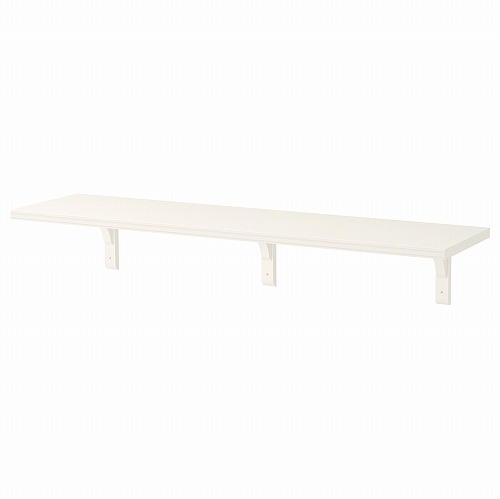 [IKEA/イケア/通販]BERGSHULT ベリスフルト / RAMSHULT ラムスフルト ウォールシェルフ, ホワイト【北欧・ラック】[4](a)(79290624)｜WEBYセレクション　店