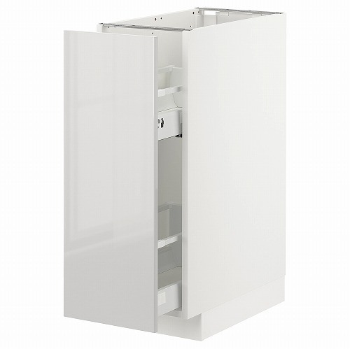 [IKEA/イケア/通販]METOD メトード ベースキャビネット/引き出し式収納アクセサリー, ホワイト/リンガフルト ライトグレー[3](a)(79338353)｜WEBYセレクション　店
