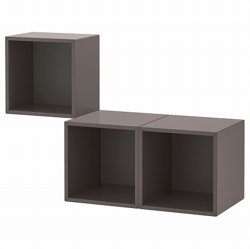 [IKEA/イケア/通信販売]EKET エーケト 壁据え置き式収納家具ズボン下, うす暗い薄墨色[6](d)(79286354)