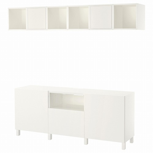 [IKEA/イケア/通信販売]BESTA ベストー / EKET エーケト 押し入れズボン下 テレビ受像機用, 白いこと[25](d)(99221187)