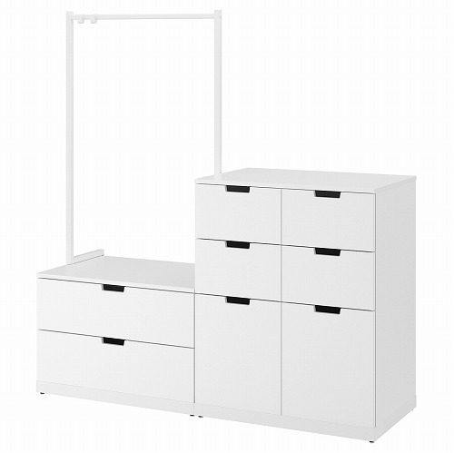 [IKEA/イケア/通販]NORDLI ノールドリ チェスト（引き出し×8）, ホワイト[8](a)(89295353)