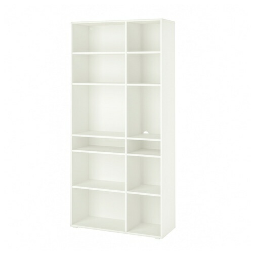 [IKEA/イケア/通信販売]VIHALS ヴィーハルス シェルフユニット 棚板10枚付, 白いこと【北欧・仕合わせ】[KK](a)(40483275)