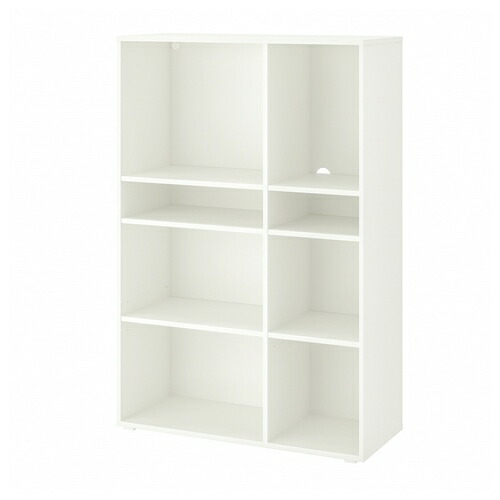 [IKEA/イケア/通販]VIHALS ヴィーハルス シェルフユニット 棚板6枚付, ホワイト【北欧・ラック】[HH](a)(60483284)