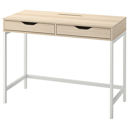 [IKEA/イケア/通信販売]ALEX アレクス 事務机, ホワイトステイン/オーク材調[H](d)(90473561)