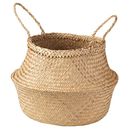 ☆ IKEAイケア☆ LUSTIGKURRE ルスティグクルレ バスケット☆ LUSTIGKURRE basket, natural water hyacinth/seagrass, 12